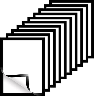 10 stuks A4 fotolijst voor diamond painting 21 x 29,7 cm - Zwart frame voor 5D diamant schilderijen, zelfklevend en perfect voor wanddecoratie en huisaccessoires