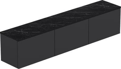 TV Meubel Zwevend - Industrieel Design met LED - 160 cm Breed - Stijlvolle TV Kast voor Elk Interieur