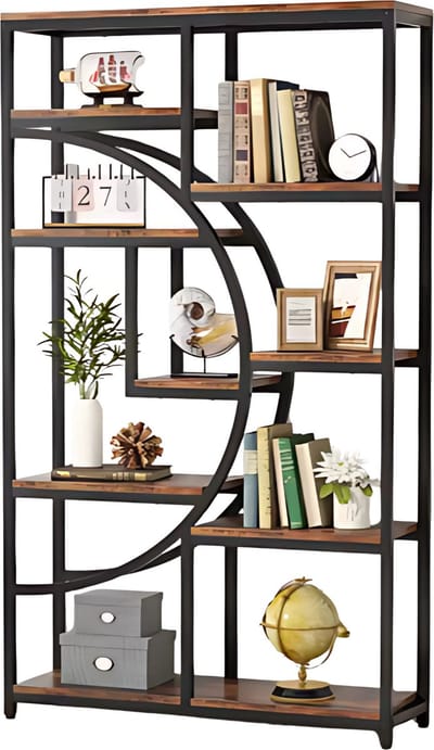 Boekenkast Dulvia - Bruin - Boekenrek - 5 lagen - Woonkamer, slaapkamer en kinderkamer - Hout - 30 cm (D) × 95 cm (B) × 175 cm (H)