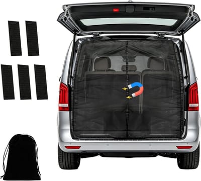 Thijox - Magnetisch Muggennet voor Bestelwagen, 165 x 165 cm, Vliegengaas voor Mercedes Sprinter, Fiat Ducato, Volkswagen Crafter, Insectenhor voor Ca