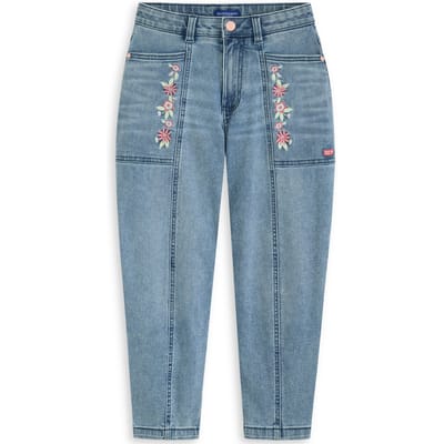 Scotch & Soda Girls Stretch Slub Denim Jeans Coastal Blue Taglia: 14 | Jeans Outlet | kids | Blu