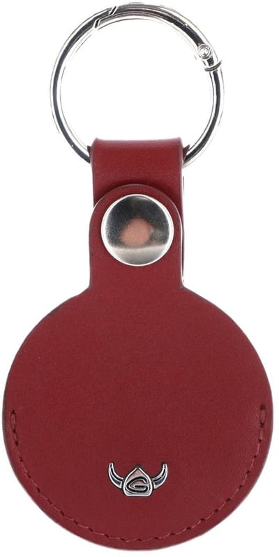 Golden Head Leren sleutelhanger Polo Schlüsselanhänger für AirTag 5113 Rot donkerrood