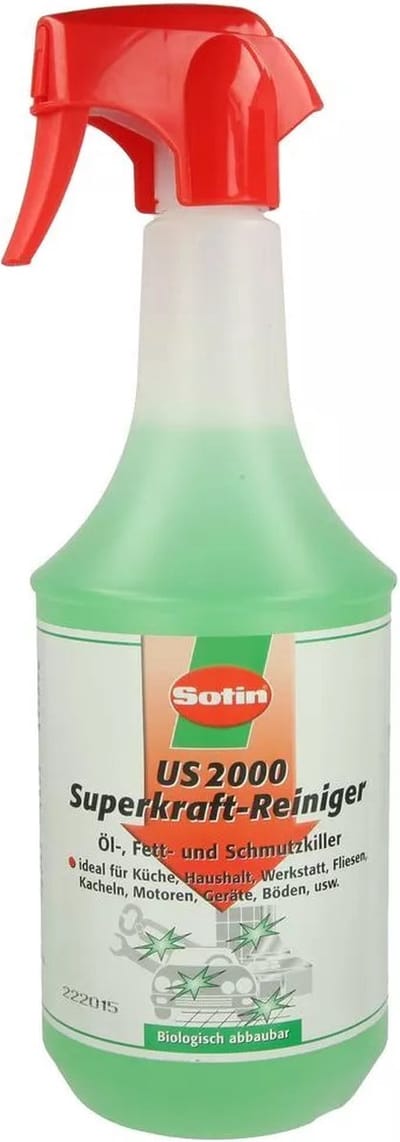 Sotin US2000 Superkraft-Reiniger - olie - vet - roet - oplosser - biologisch afbreekbaar