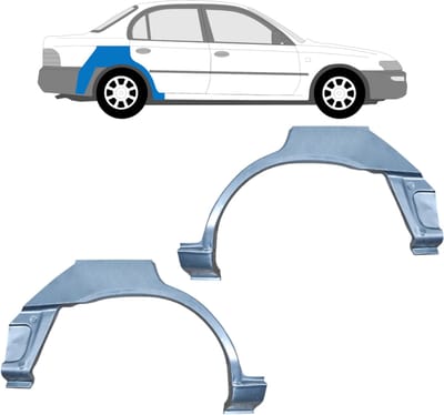 Reparatiepaneel achterspatbord voor Toyota Corolla E10 1991-1998