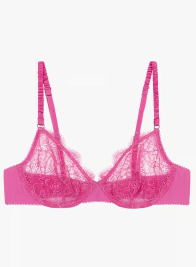 Love Stories - Romeo beugel-bh in roze – Verleidelijk kant en natuurlijke ondersteuning - 70-85 F-Cup