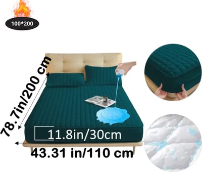 Nivard Waterdicht Hoeslaken - Beddengoed - Fitted Sheet - Bed - Groente 100x200