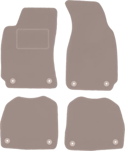 Beige veloursmatten voor: Skoda Superb I sedan (2001-2008)
