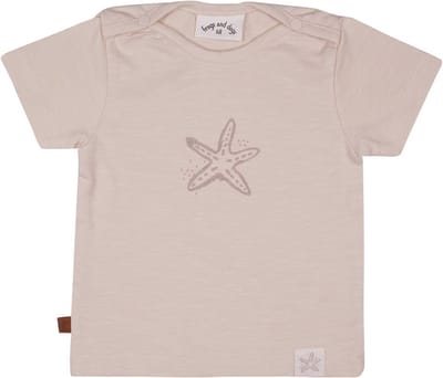 Frogs and Dogs - Sea star shirt | Beige - Katoen - Maat 68