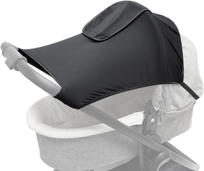 Kinderwagen Parasol - Zonnescherm Kinderwagen - Bescherming Tegen Zon - Ademend Katoenen Net - 5 x 21 x 5 cm