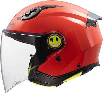 LS2 OF622 Funny II Solid Rood Kinder Jethelm - Maat L - Helm
