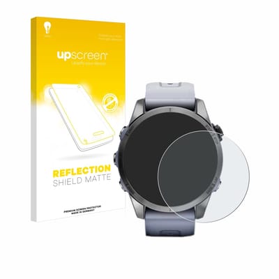 upscreen - Screenprotector voor Garmin Fenix 7S (42 mm) - Folie Beschermfolie anti glare matte