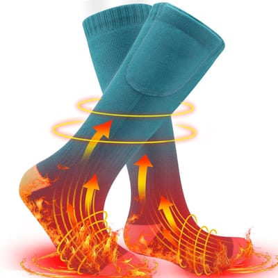 Verwarmde Sokken - Elektrische Sokken - Warme Huissokken -Blauw