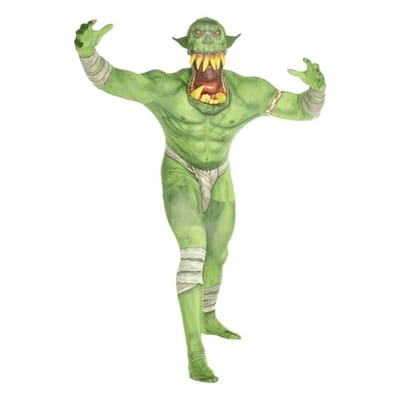 Morphsuits™ Orc Jaw Dropper Groen - SecondSkin - Verkleedkleding - 152/160 cm