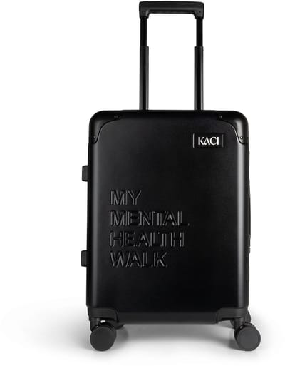 Handbagage Koffer 55 cm KACI Shadow Edition – Premium Hardcase – TSA Slot – 360° Spinner Wielen – Cabin Trolley Zwart