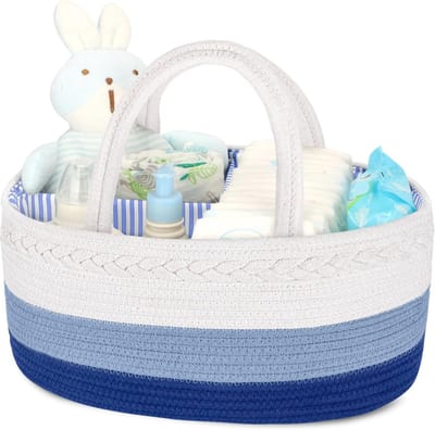 Dailygoods - Baby Organiser Mand voor Verschoontafel met Compartimenten en Handvatten