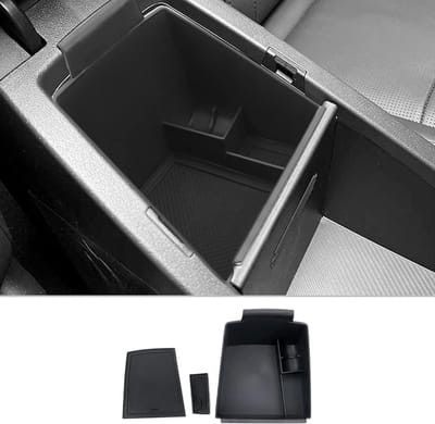 Center Console Armrest Organizer voor Kia Niro 2022+ - Opbergdoos voor Interieur, Auto Accessoires en Glove Box Opslag (Zwart)