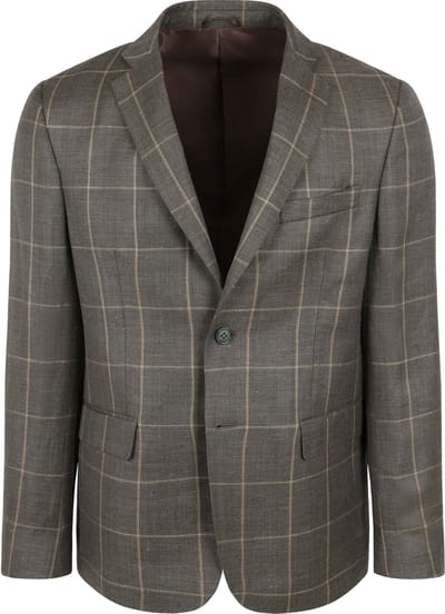 Steppin' Out Colbert Merinowol Groen - Maat 46 - Heren blazer