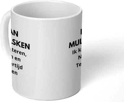 Mok - 275 ML - Koffiemok Collega - Koffietas geschenk - Koffiebeker Papa - Mokken - Koffietassen Humor - Spreuken - Quote - Ik kan multitasken - Grote theemok - Theemokken groot - Leuke thee mok - Thee tas Mama - Grappige cadeaus