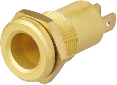 ProPlus Inbouwdoos - DIN - 12V - messing - Ø 18 mm - blisterverpakking