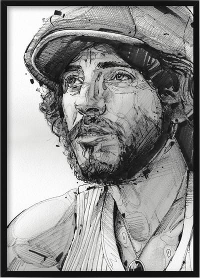 Bruce Springsteen - canvas - 70 x 100 cm