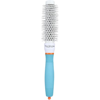 Peigne Rouleau Tube Aluminium Peigne Rond de Coiffure Peigne de Coiffage Outil de Coiffure 25# white