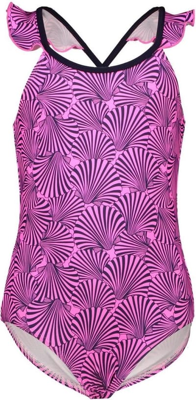 B-Nosy Meisjes zwemkleding B-Nosy Girls swimsuit with ruffle dess 86/92
