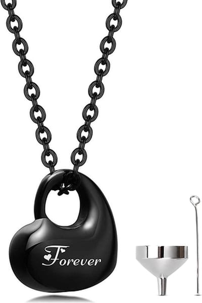 Luxe Ashanger - met Ketting - Voor As, Haren of Parfum - Assieraad - As Ketting - Gedenksieraad - Urn - Incl. As vuller en Opbergzakje - Forever