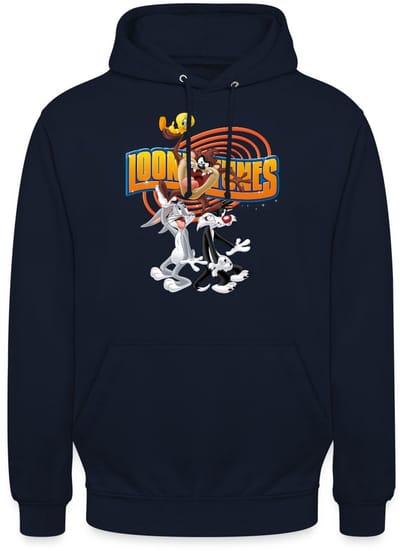 Looney Tunes Bugs Taz Tweety Sylvester Hoodie Unisex
