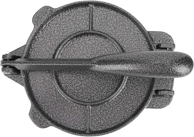 Tortilla Pers Maker - Deeg Persgereedschap - Maïs Tortilla's Maken - Non-stick Oppervlak - 16.5 cm Diameter - Grijs