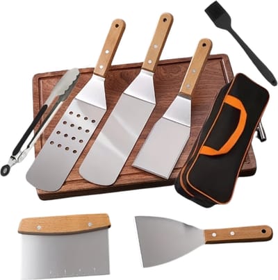 Nivard Barbeque Set - Barbecueset - Barbecue - Barbecues - BBQ - Tangenset - Vleeset - Accessoires - Zomer - 10 stuks