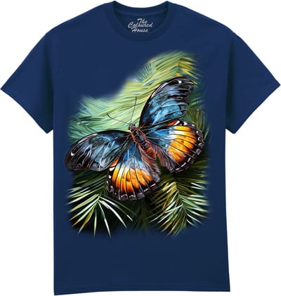 Vlinder Shining Butterfly The Coloured House T-shirt 4XL