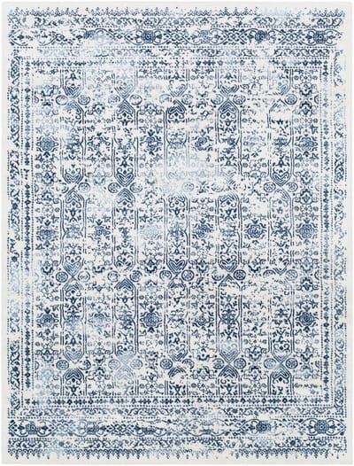 SURYA Vicky vloerkleed vintage oosters donkerblauw