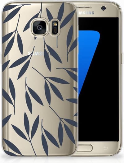 Samsung Galaxy S7 TPU Case Leaves Blue