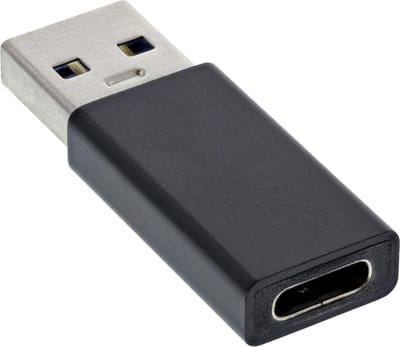 USB-A naar USB-C Adapter - USB 3.2 Gen 1 - Zwart