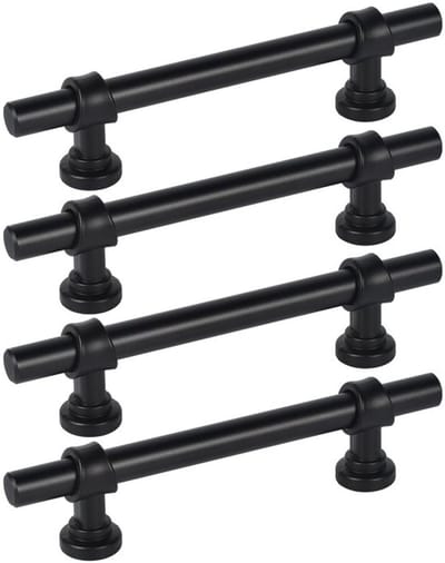 Kastgrepen 96 mm - 4 Stuks - Zwarte Kastgrepen - Meubel-/Kledingkastgrepen - Duurzaam Zinklegering - Eenvoudig te Installeren - Meubelgrepen