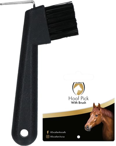 Excellent Horse Hoefkrabber - Hoefverzorging Paard - Paardenverzorging - Paardenborstel - Incl Borstel