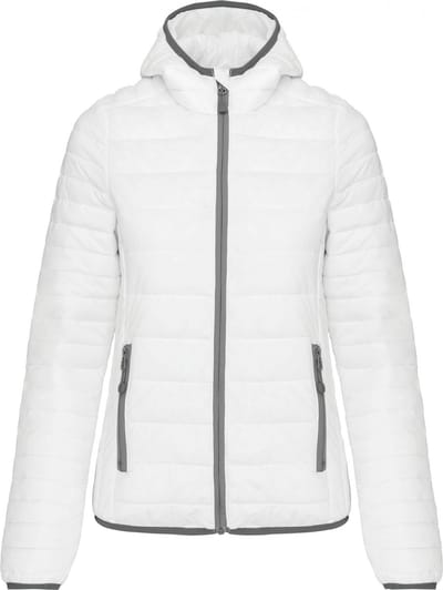 Kariban Ladies' lightweight hooded padded jacket K6111 - White - S