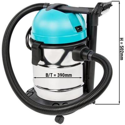 GGM Gastro Nass- & Trockensauger - 1250 Watt - 22 Liter Wit / Zwart / Turquoise