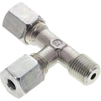 6S & R1/4'' Verzinkt Stalen L-Snijringkoppeling Buitendraad 630bar ISO 8434-1
