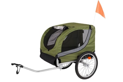 Flamingo Fietskar Tybalt – Groen, 76 × 57 × 65,5 cm | Geschikt voor Fiets & E-bike