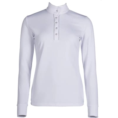 Dames wedstrijdpolo met lange mouwen HKM Emilia