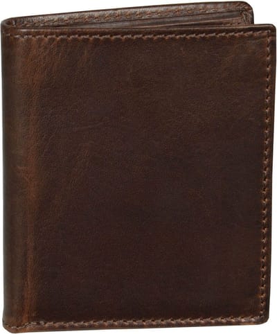 LEONHARD HEYDEN Leren portemonnee Roma Minibörse 5393 Braun donkerbruin