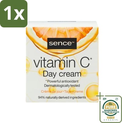 1 x Sence - Vitamine C - Dagcrème - Stralende Huid - 50 ml- Vitamine C Crème - Stralende Huid - Huidveroudering - Collageen - Antioxidant
