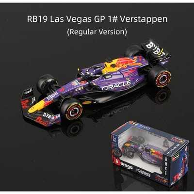 Bburago 1:43 Verstappen F1 Modèle de Voiture en Alliage Red Bull Racing Rb16B Rb19 Rb20 Rb21 Jouet Statique Moulé sous Pression