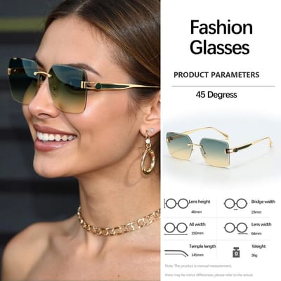Moderne Geometrische Zonnebril Metalen Bril Prachtige Werkplek Items Moderne Minimalistische Reistijlen Dames Zonnebrillen
