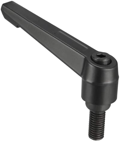 Dailygoods- Klemhendel Verstelbaar - Snelspanner Drukknop - Aluminium Handvat - M10 x 20mm Buitendraad - Vergrendeling - Voor Machines & Apparatuur - Handgreep