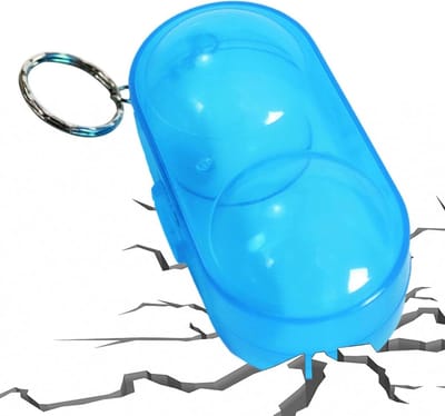 Pingpongbal Opslag - Tafeltennis Container - Sport Accessoires - Transparant Ontwerp - 2 Ballen Capaciteit - Blauw