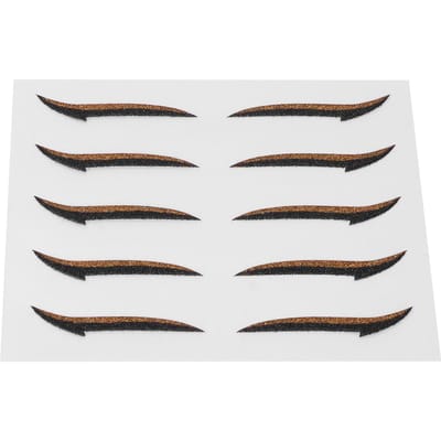 Autocollants Eye-liner Colorés Réutilisables Imperméables Maquillage Bande Ligne Oeil Autocollant pour HalloweenOrange orange