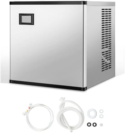 IJsblokjesmachine - Commerciële IJsmachine Opzetkop (Alleen Kop) - Capaciteit 227 kg/dag - RVS Behuizing - Slim Bedieningspaneel - Eénknops Reiniging