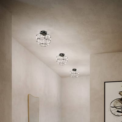 URBAN by Sforzin Euclide plafondlamp, zwart, metaal, 35 cm breed